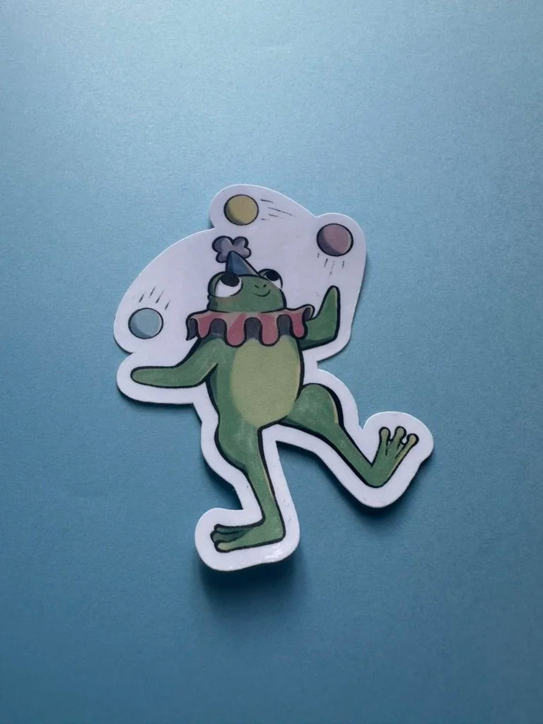 Frog Clown - Sticker