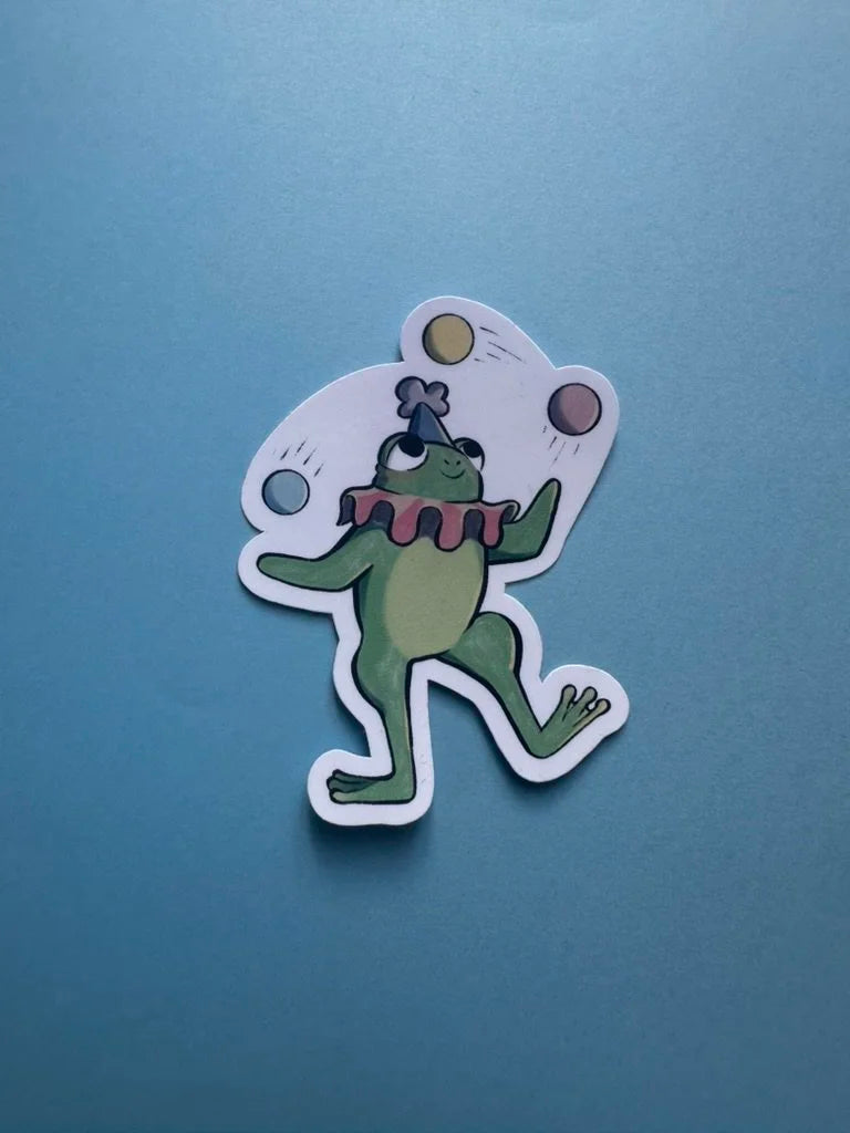 Frog Clown - Sticker