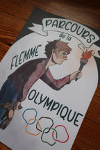 Parcours de la Flemme Olympique - Art Print A4