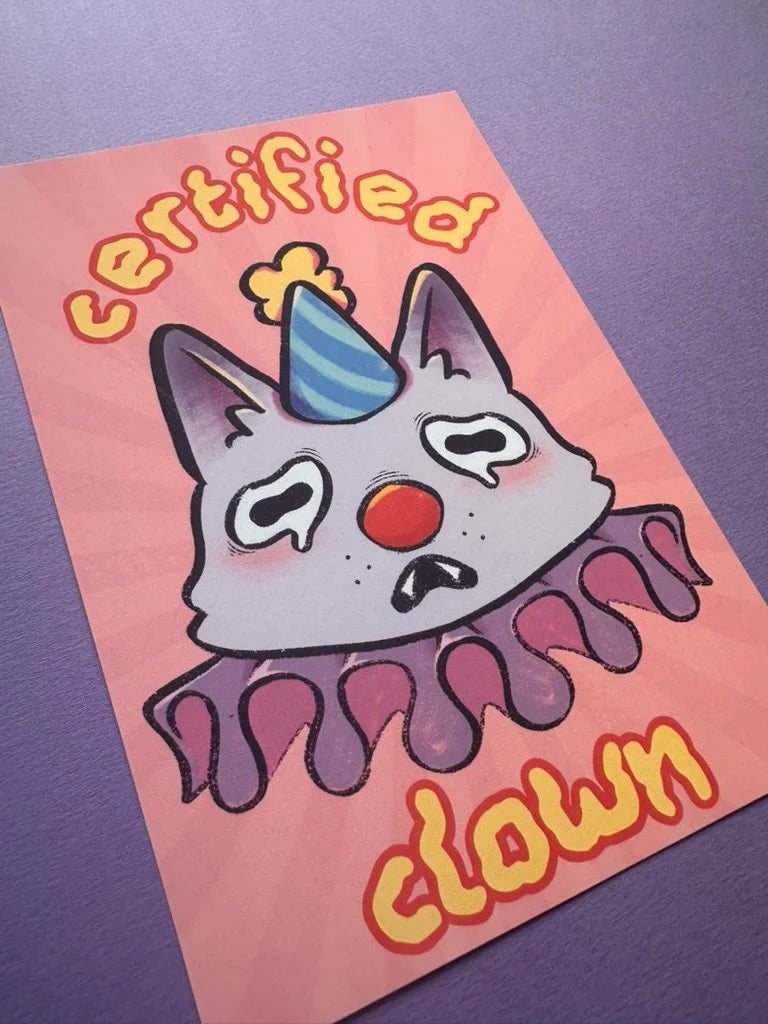 Certified Clown - Art Print A5