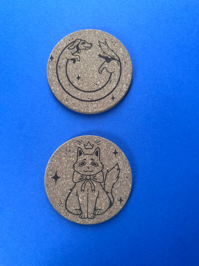 Cat and dog - Coaster