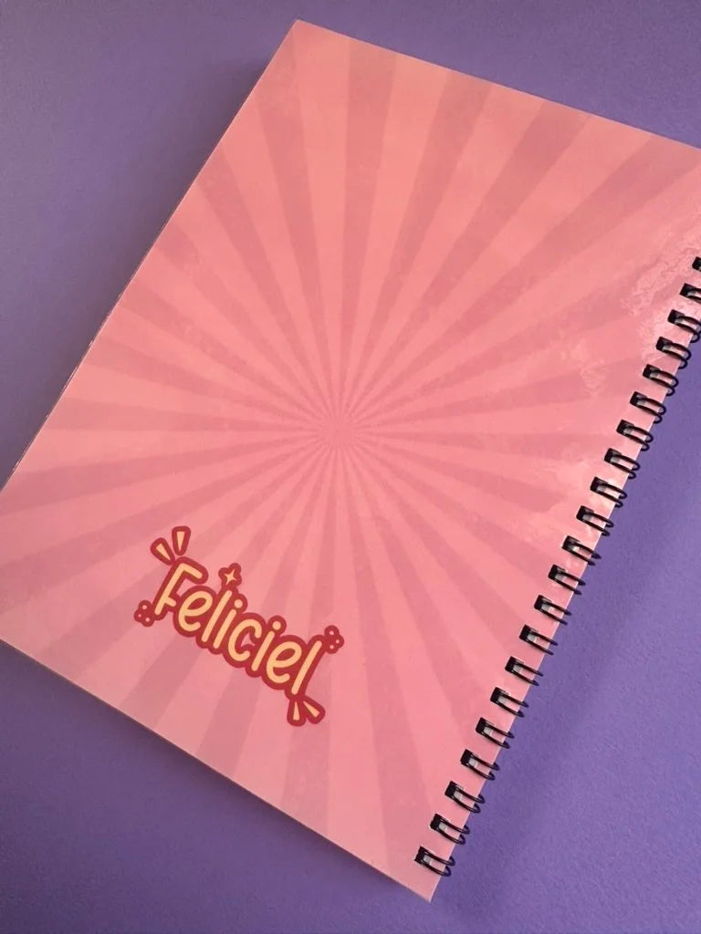Soutien émotionnel - Carnet A5 fait main | Pages lignées ou papier autocollant réutilisable