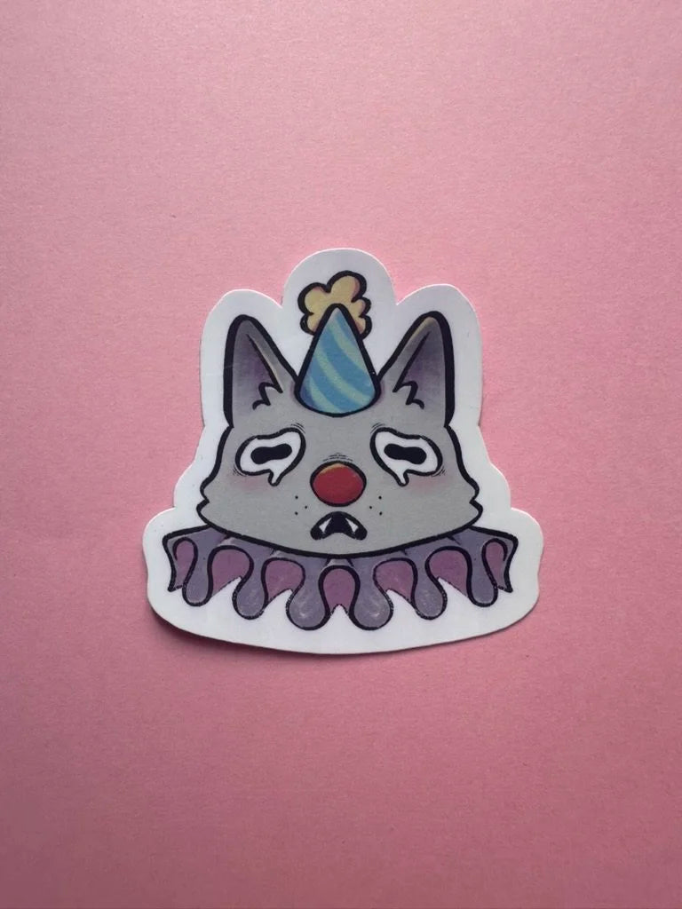 Clown cat - Sticker