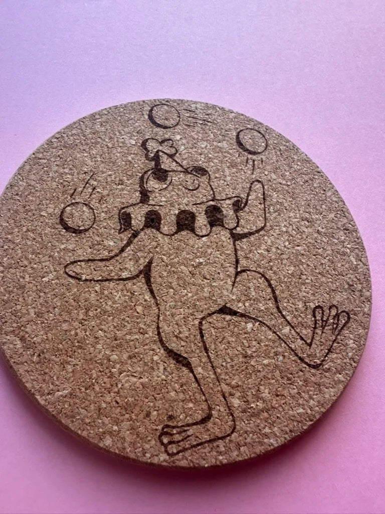 Frog Clown - Coaster