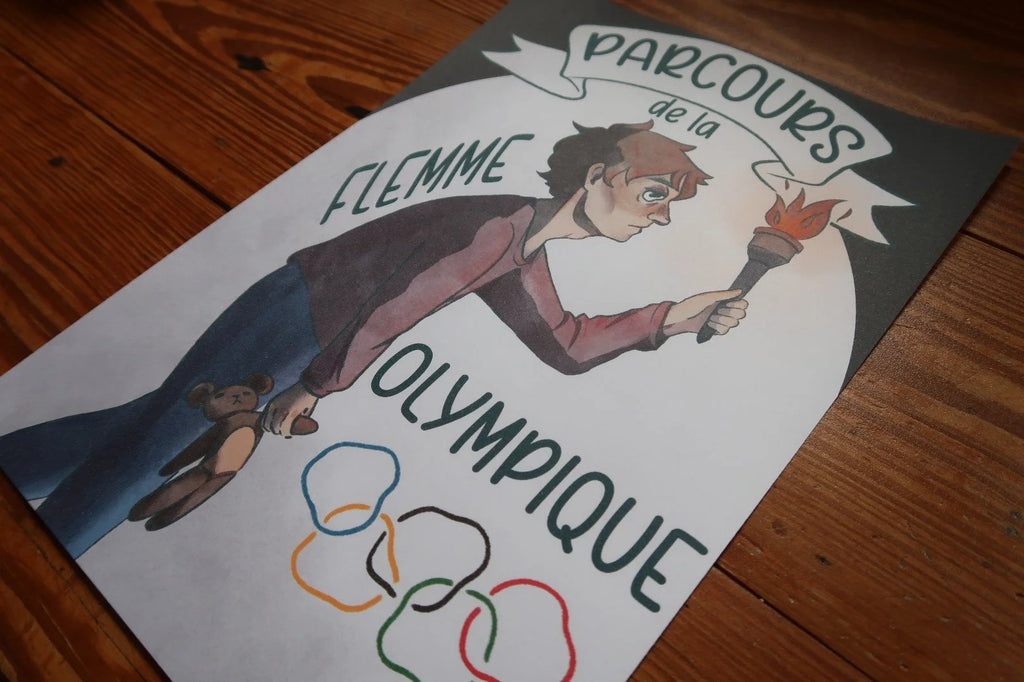 Parcours de la Flemme Olympique - Art Print A4