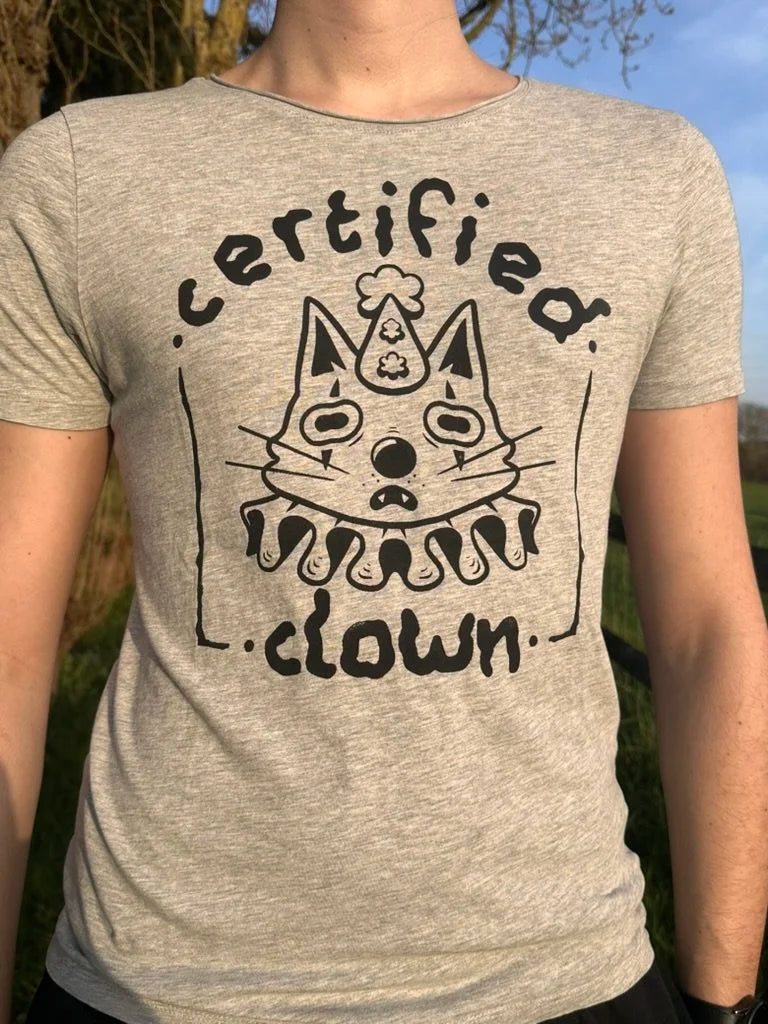 Certified Clown - S Gray T-shirt