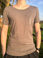 Witchy cauldron - S brown T-shirt