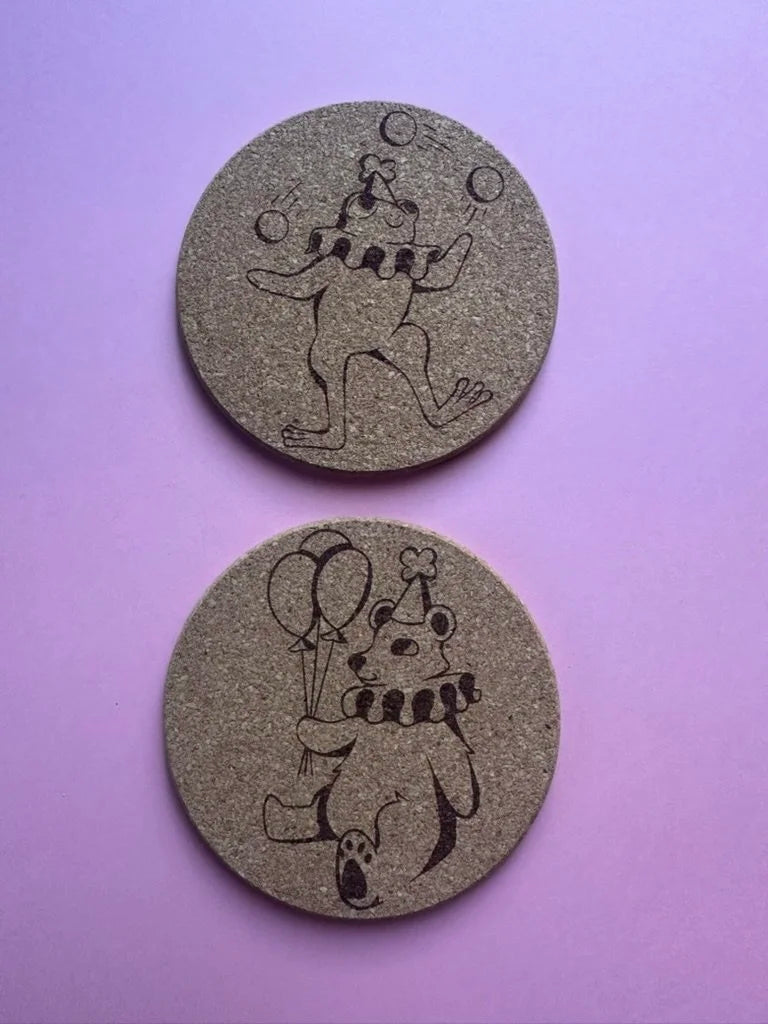 Frog Clown - Coaster