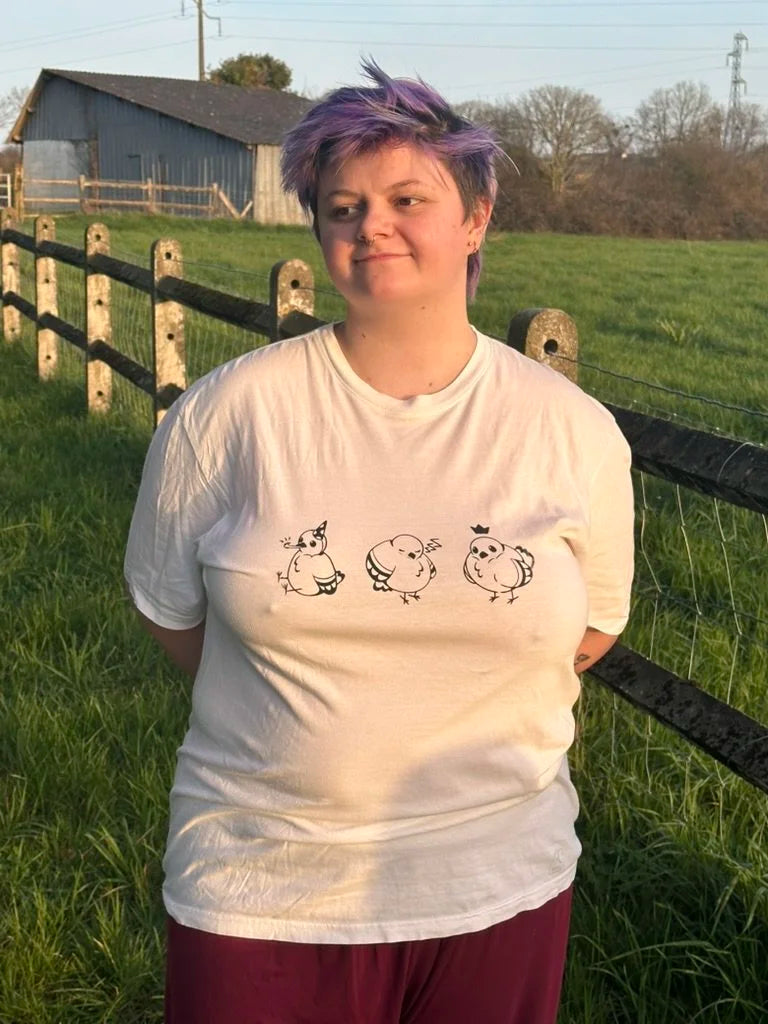 Pigeons - T-shirt blanc XXL