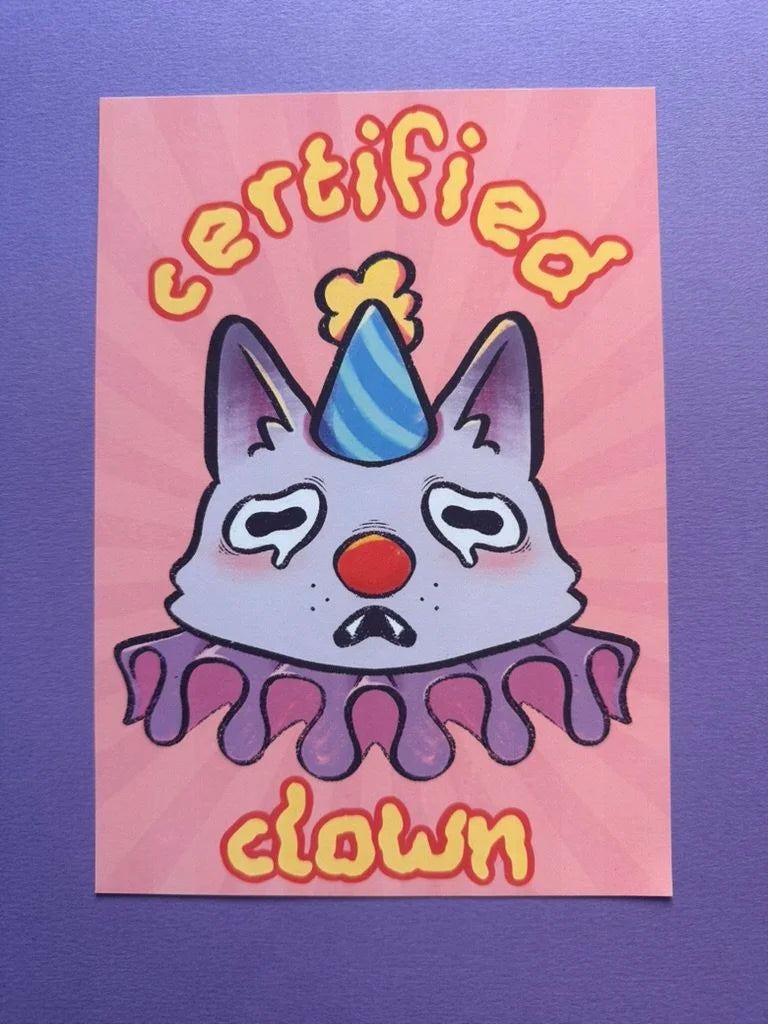 Certified Clown - Art Print A5