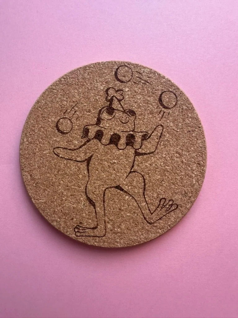 Frog Clown - Coaster