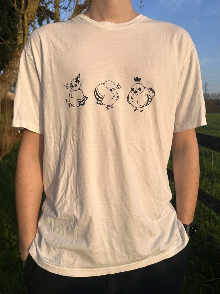 Pigeons - T-shirt blanc XXL