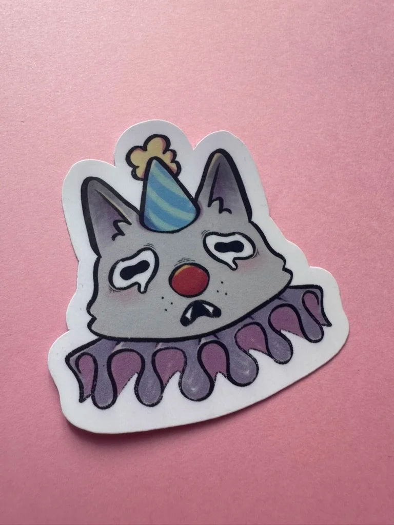 Clown cat - Sticker