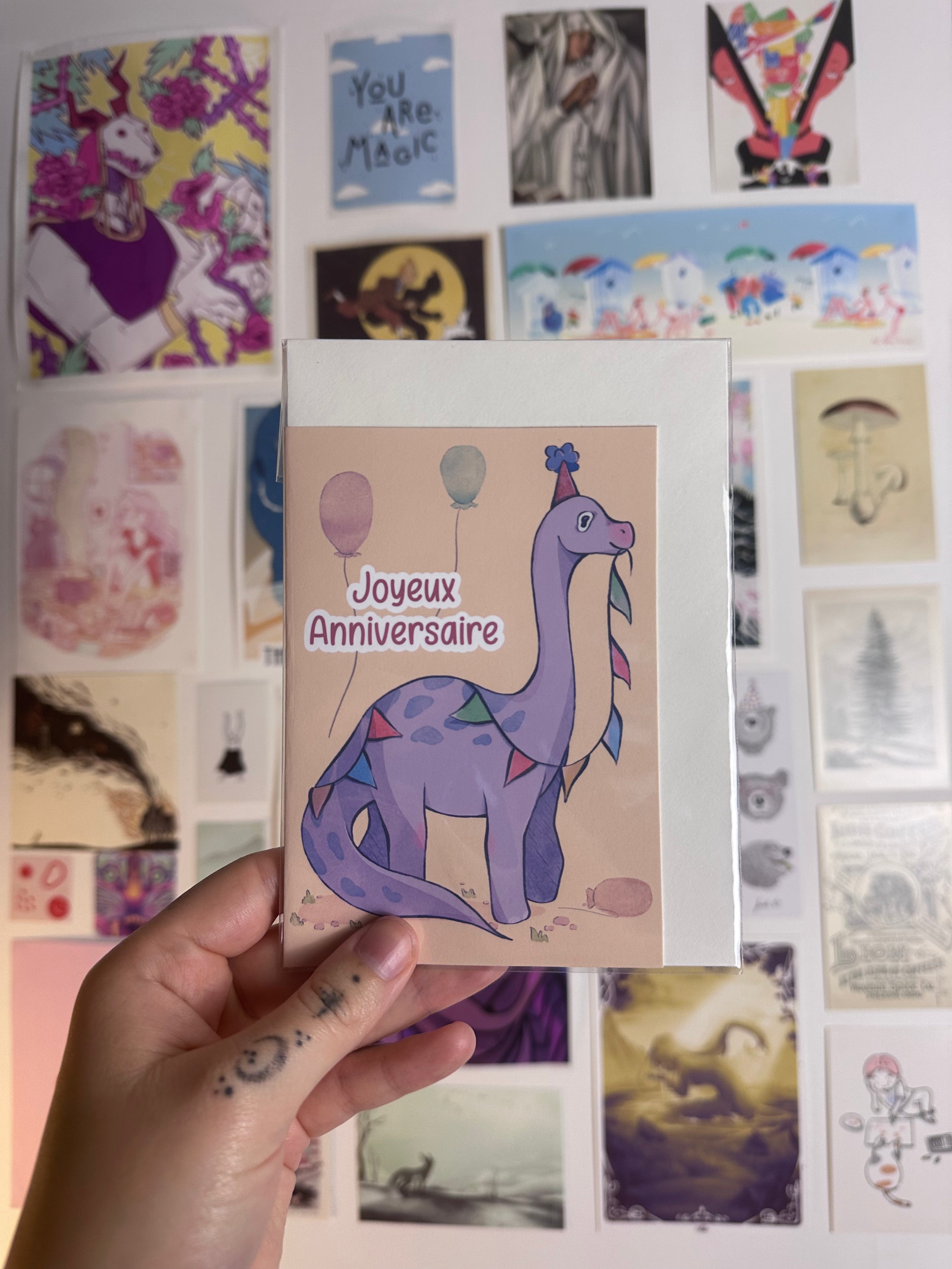 Dino - Birthday card A6
