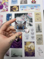 Stay Hydrated cat - Sticker