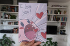 Kirby I love you and Rainbow- Art Print A5