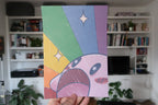 Kirby I love you and Rainbow- Art Print A5