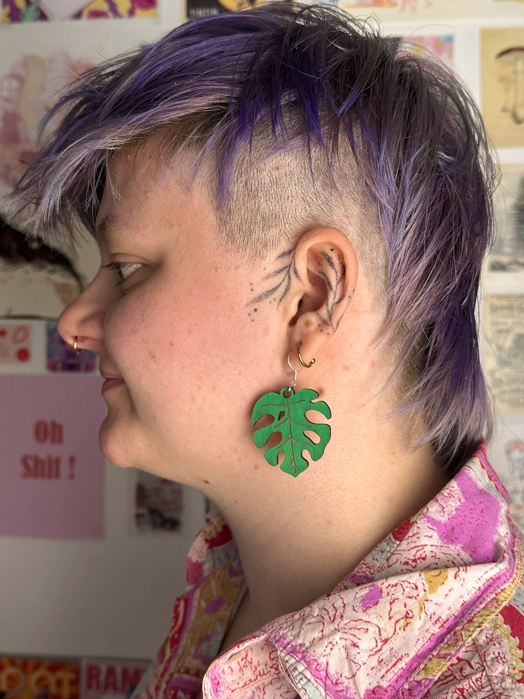 Monstera Leaf - Earrings