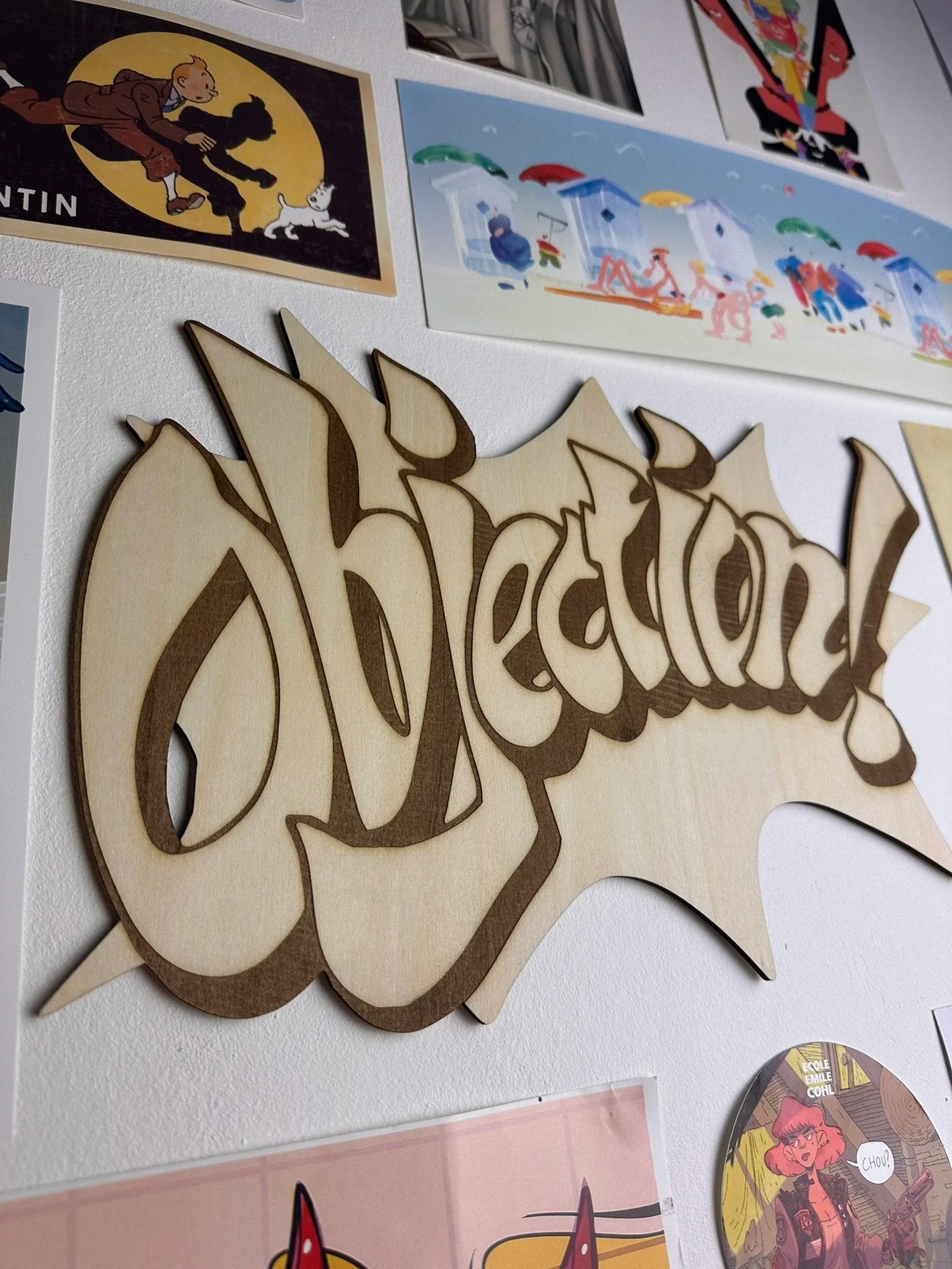 Objection Ace Attorney - Wall decoration
