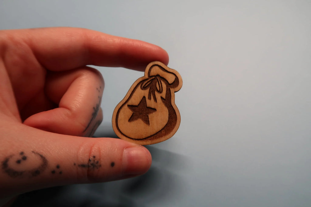 ACNH bells - Handmade Wooden Pins