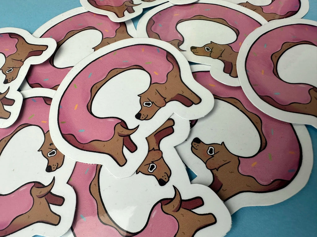 Donut dog - Sticker