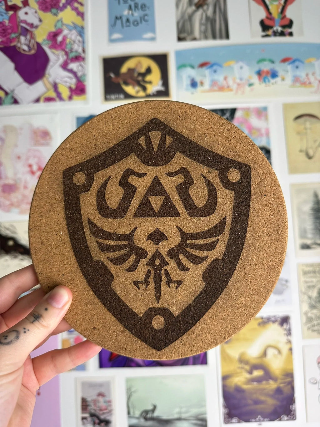 Zelda Bouclier Hylien - Dessous de plat