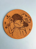 Grenouille magicienne - Dessous de plat