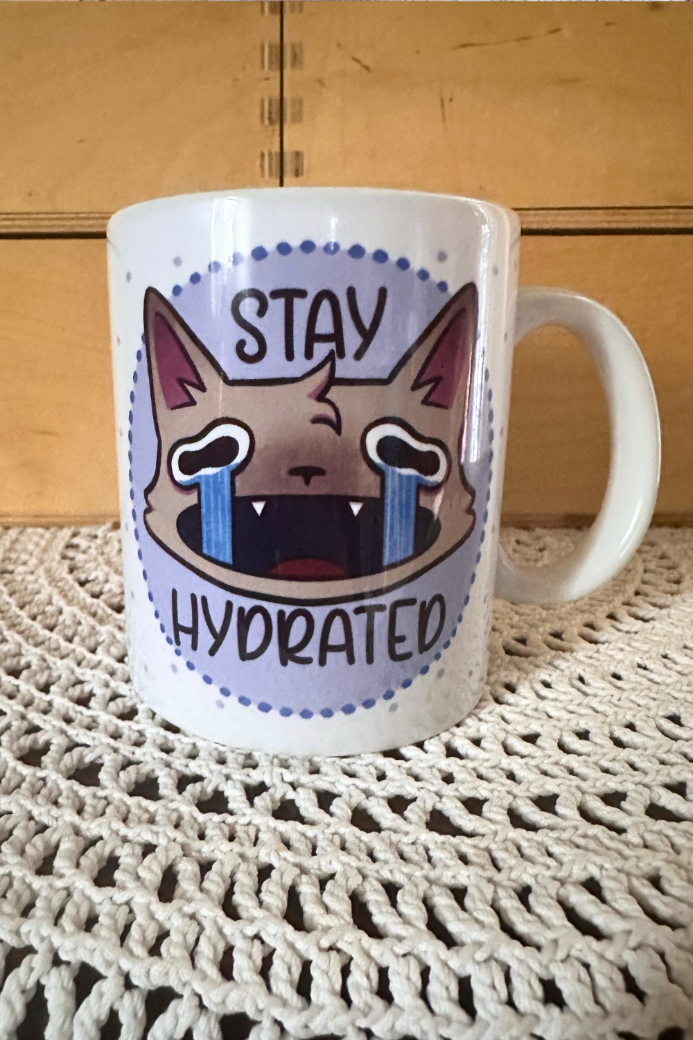 Stay Hydrated cat - Ceramic Mug