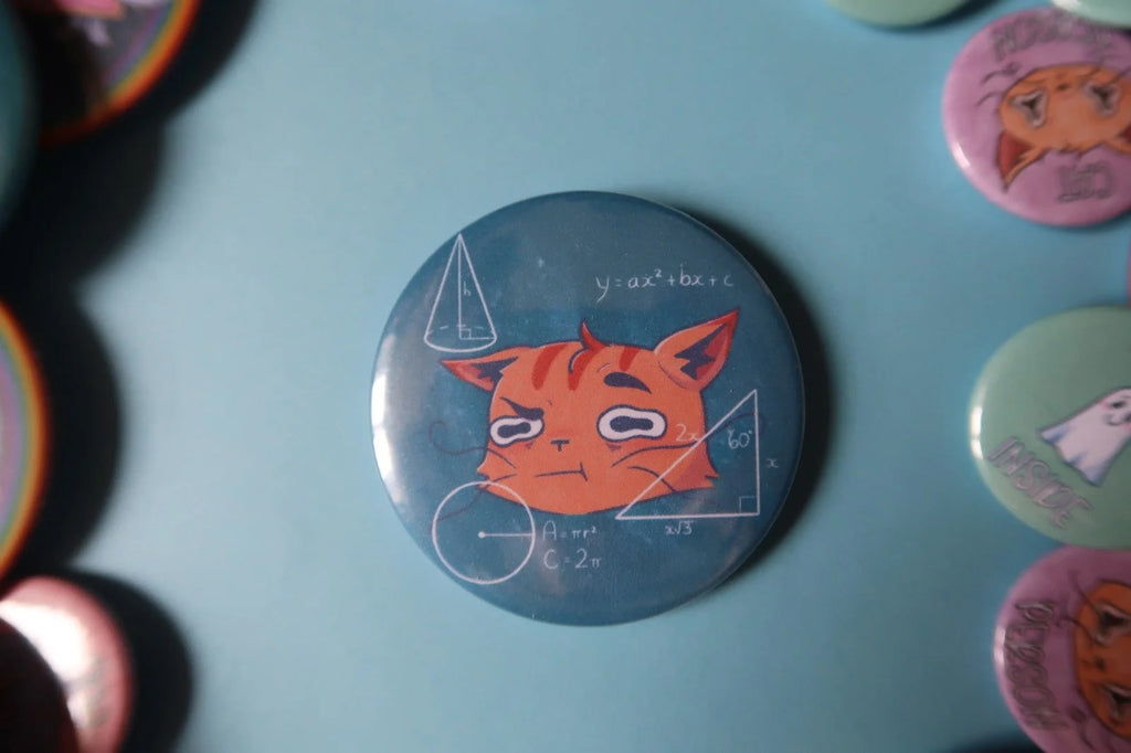 Catculating - Large Badge