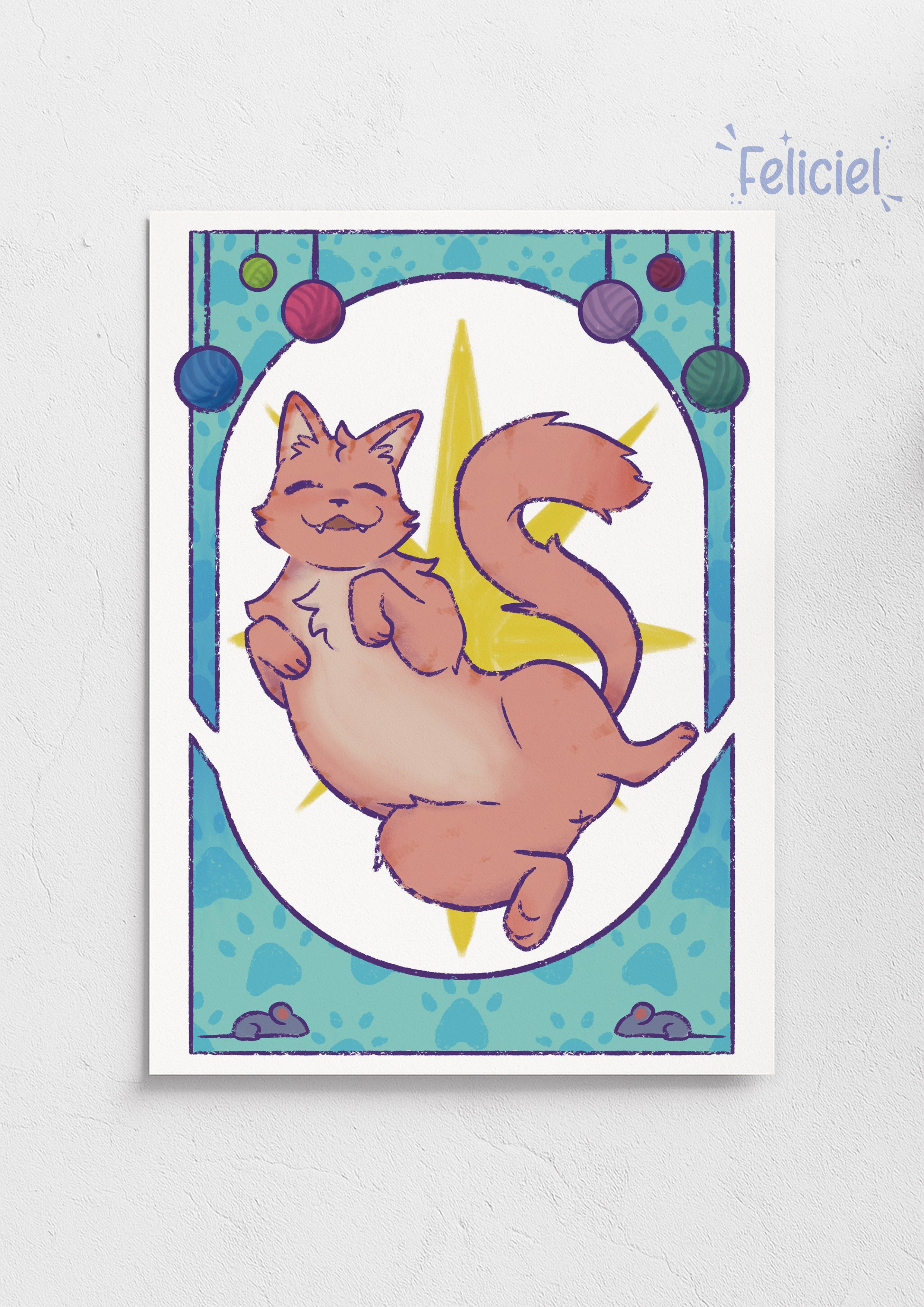 Cat - Art Print A5