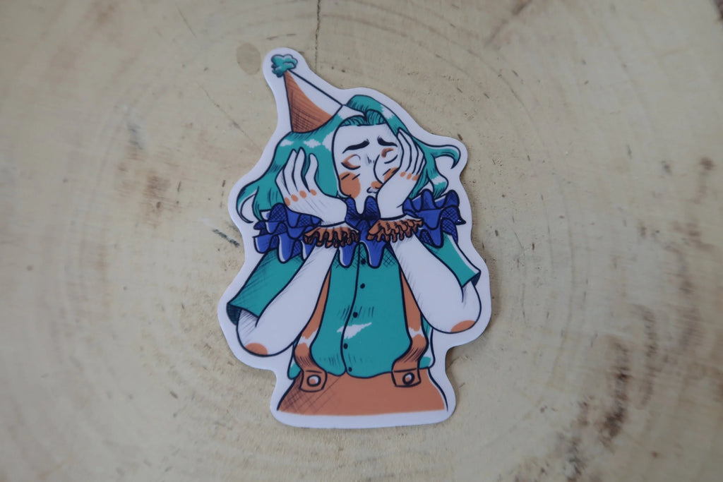 Clown girl - Sticker