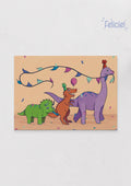 Dino party - Art Print A5