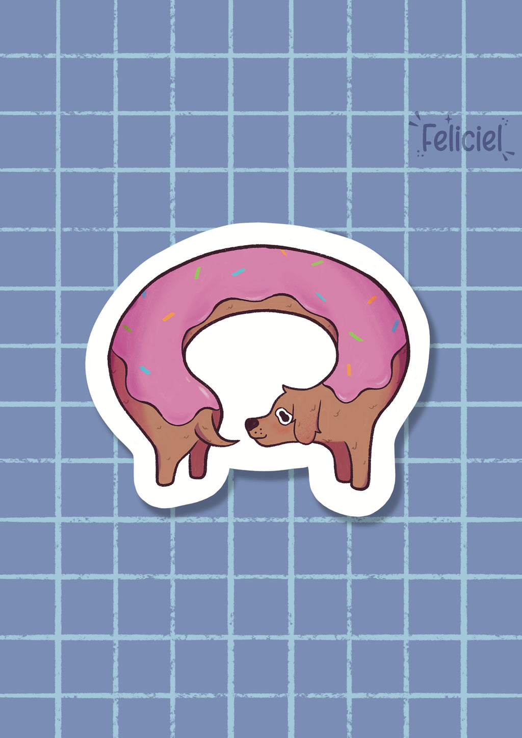 Donut dog - Sticker