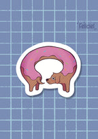 Donut dog - Sticker