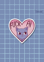 F*ck AI - Sticker