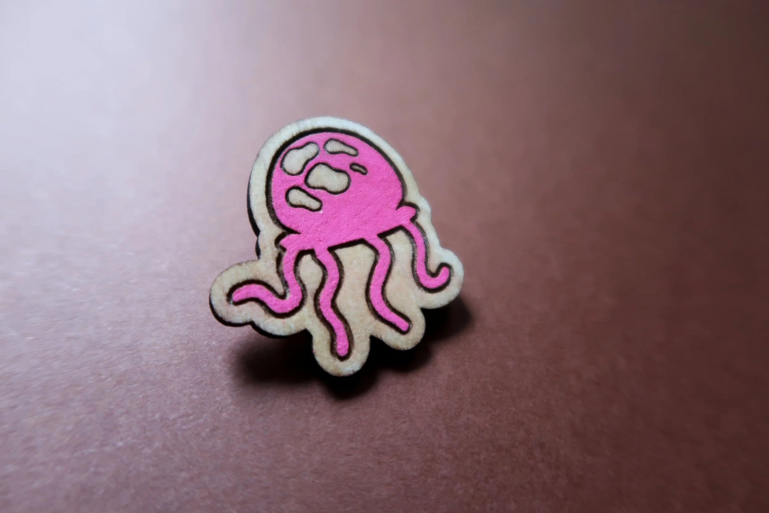Spongebob Jellyfish Cartoon - Handmade Wooden Pins