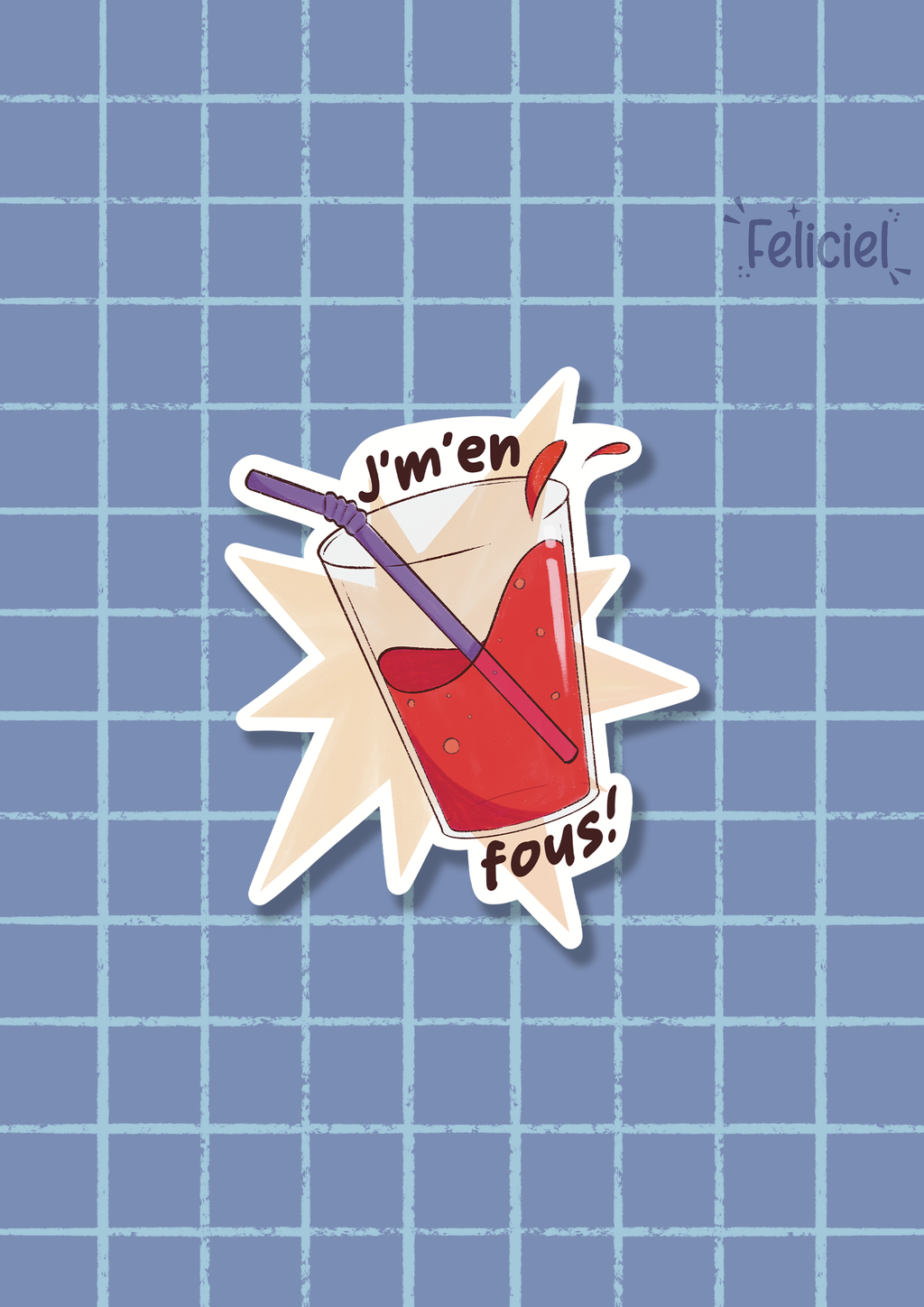 J'm'en fous - Sticker