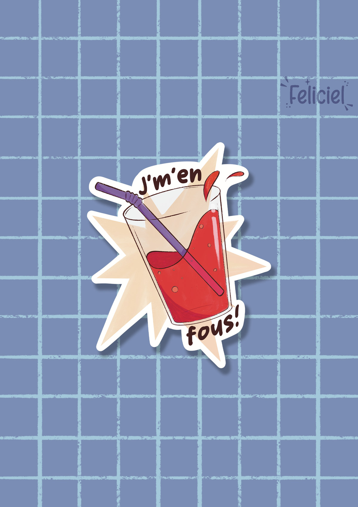 J'm'en fous - Sticker