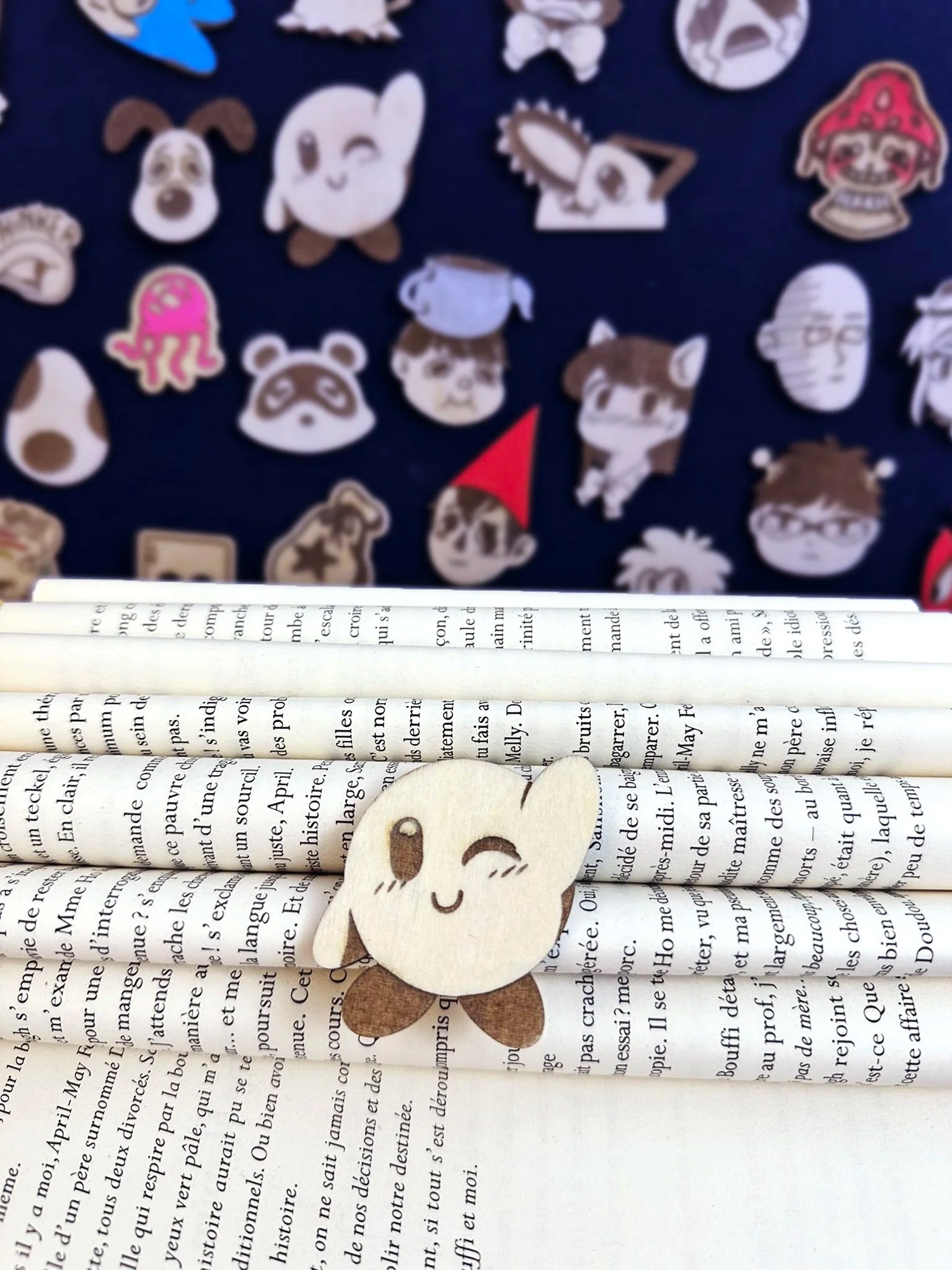 Kirby - Handmade Wooden Pin