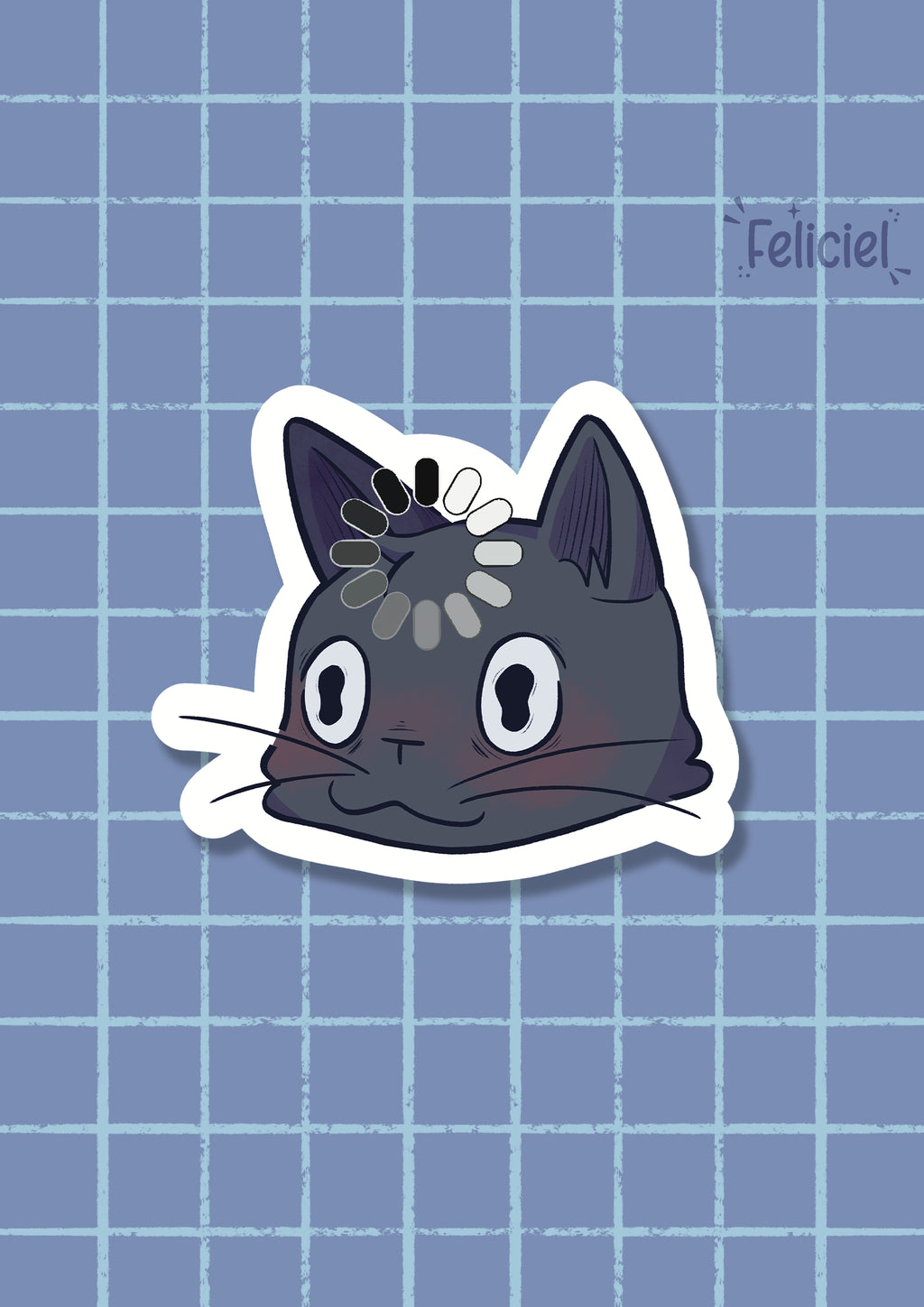 Loading cat - Sticker