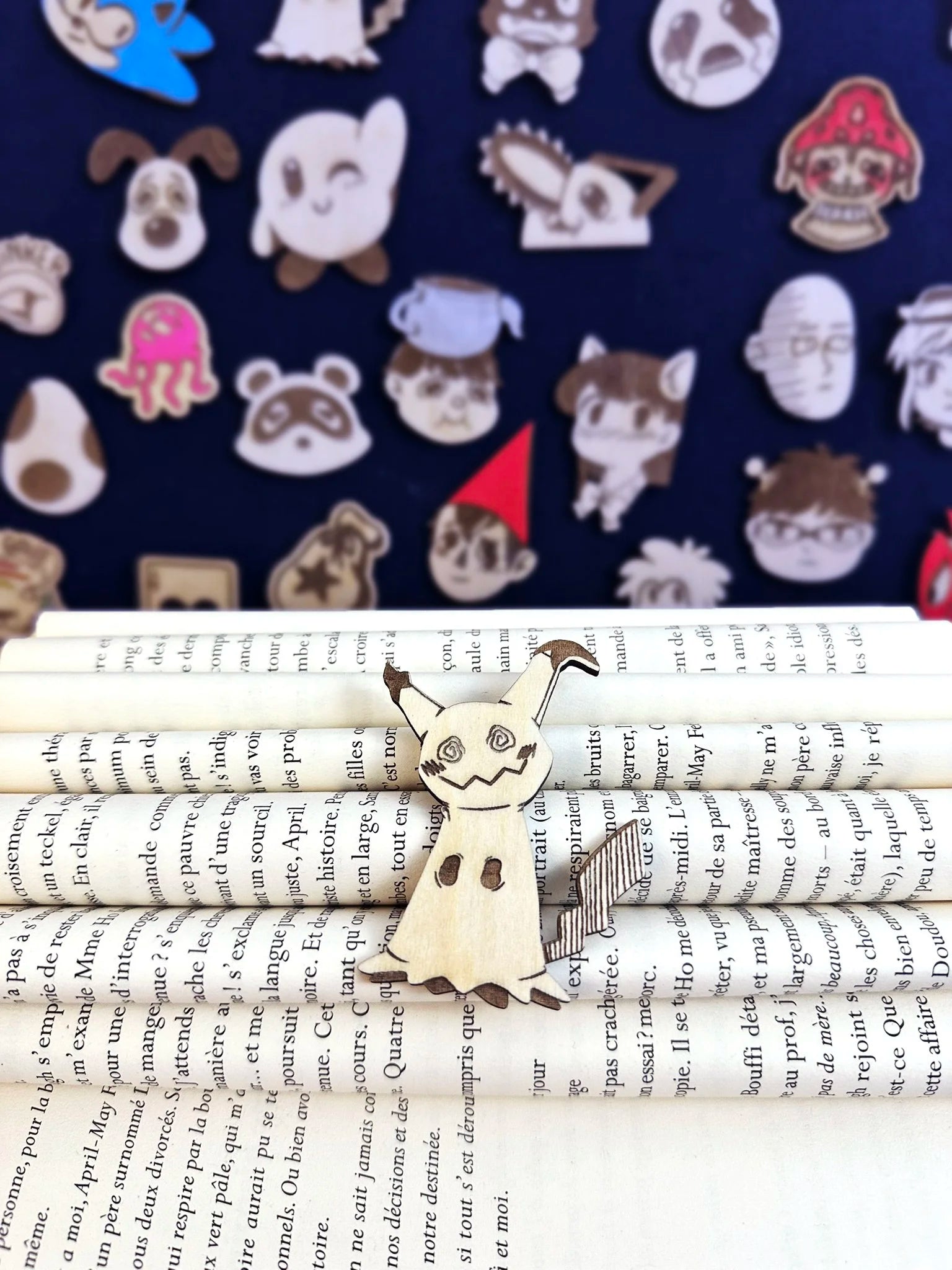 Mimikyu- Handmade Wooden Pin