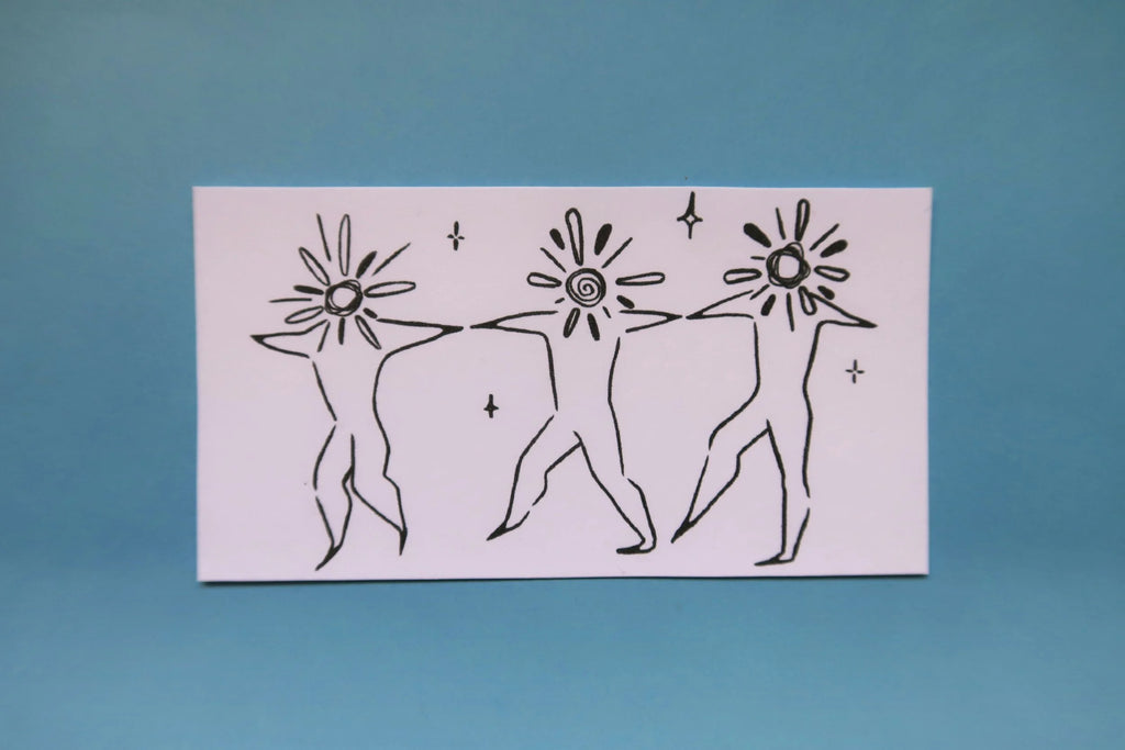 Calcifer and Star Children Ghibli - Mini Print