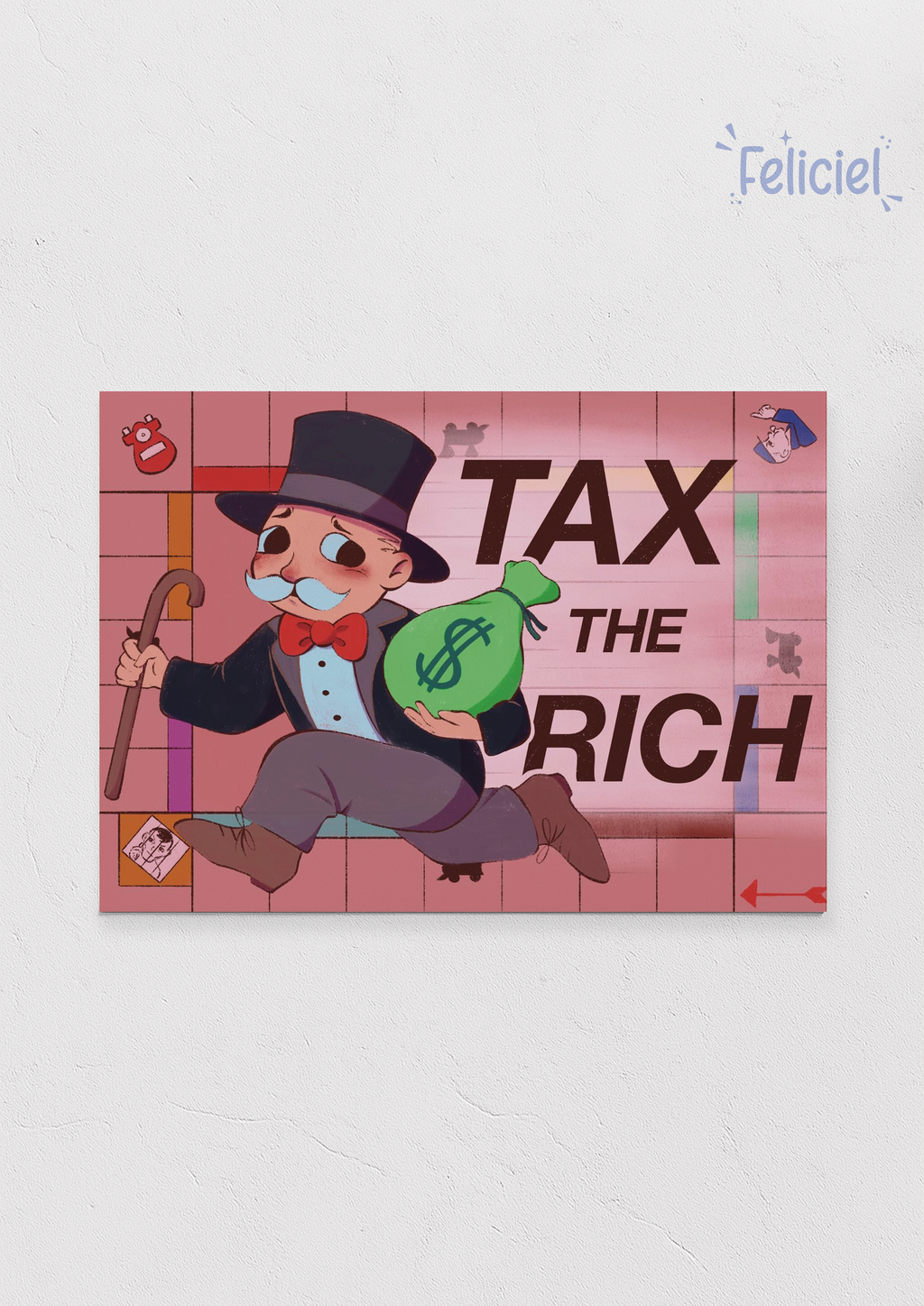 Tax the rich - Art Print A5