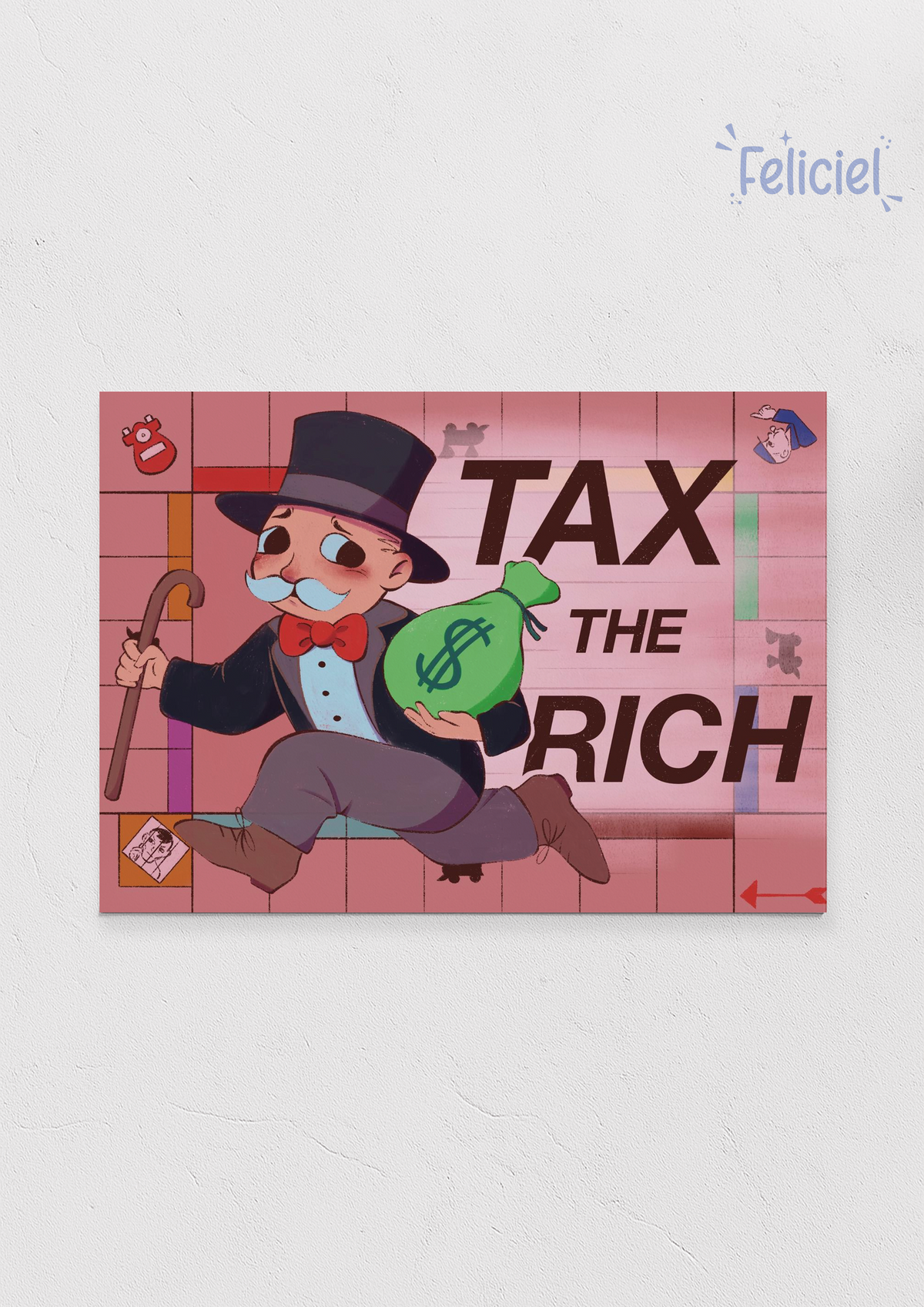Tax the rich - Art Print A5