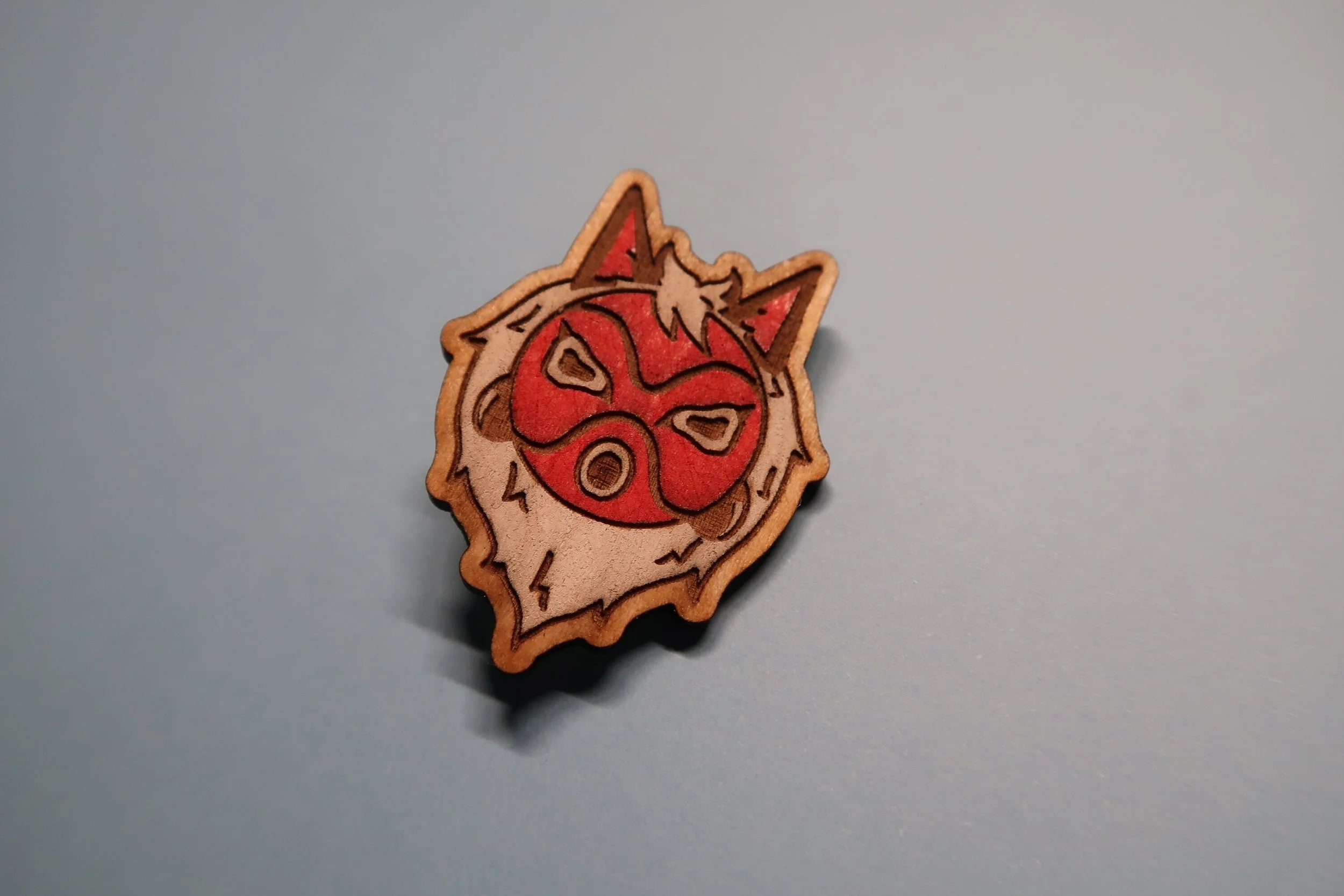 Princess Mononoke - Handmade Wooden Pins