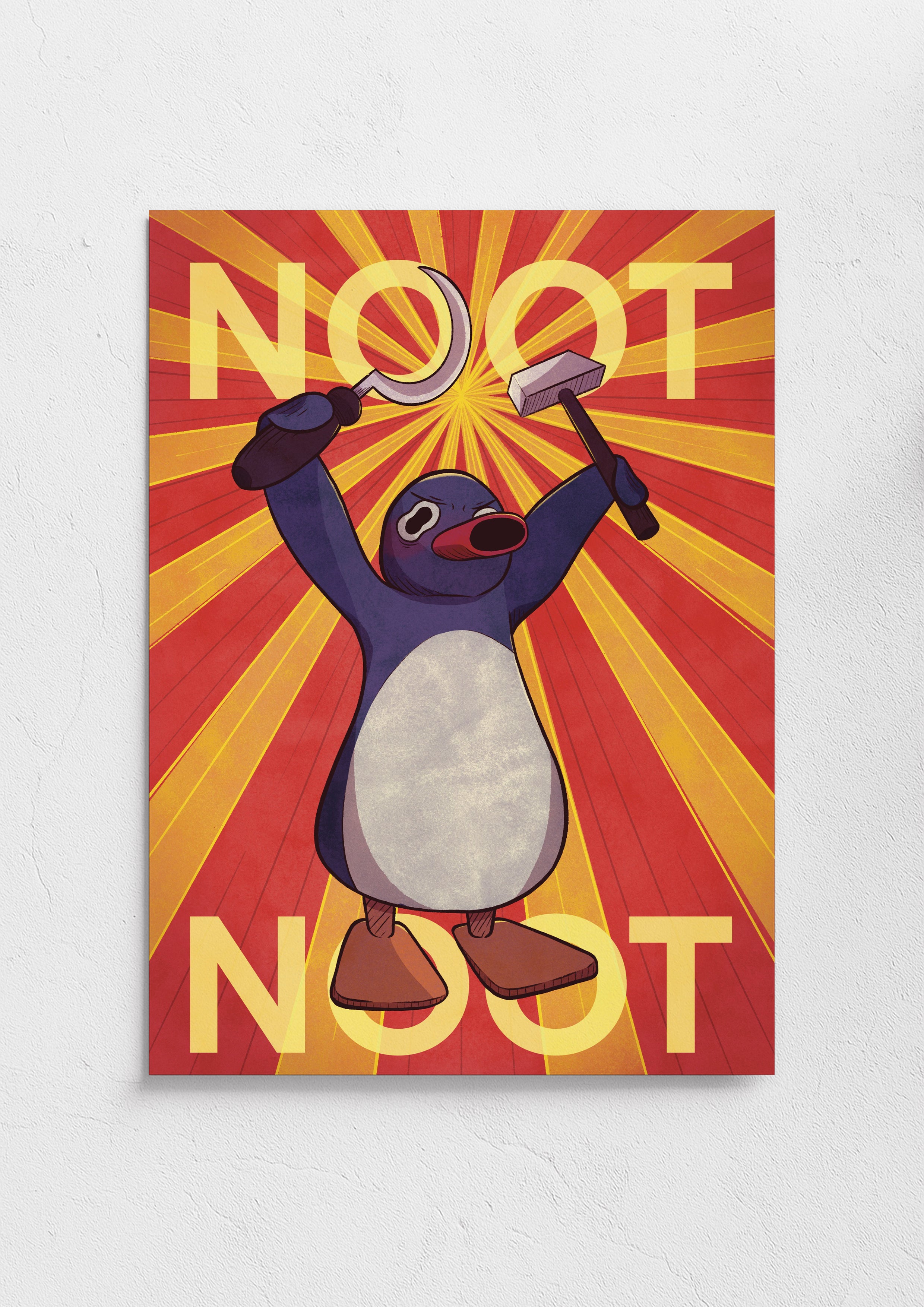Pingu Noot Noot - Art Print