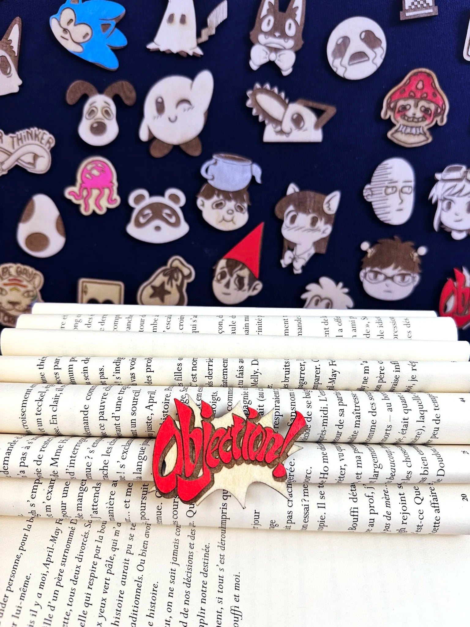 Objection Ace Attorney  - Handmade Wooden Pin
