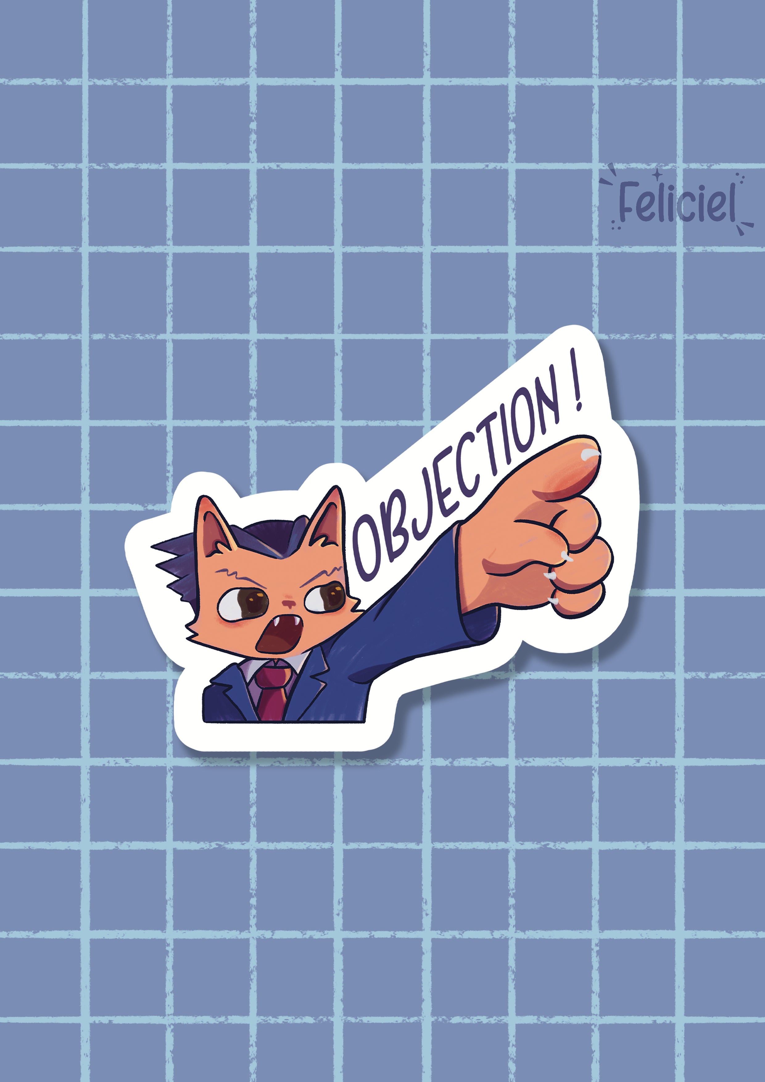 Ace Attorney Objection - Sticker