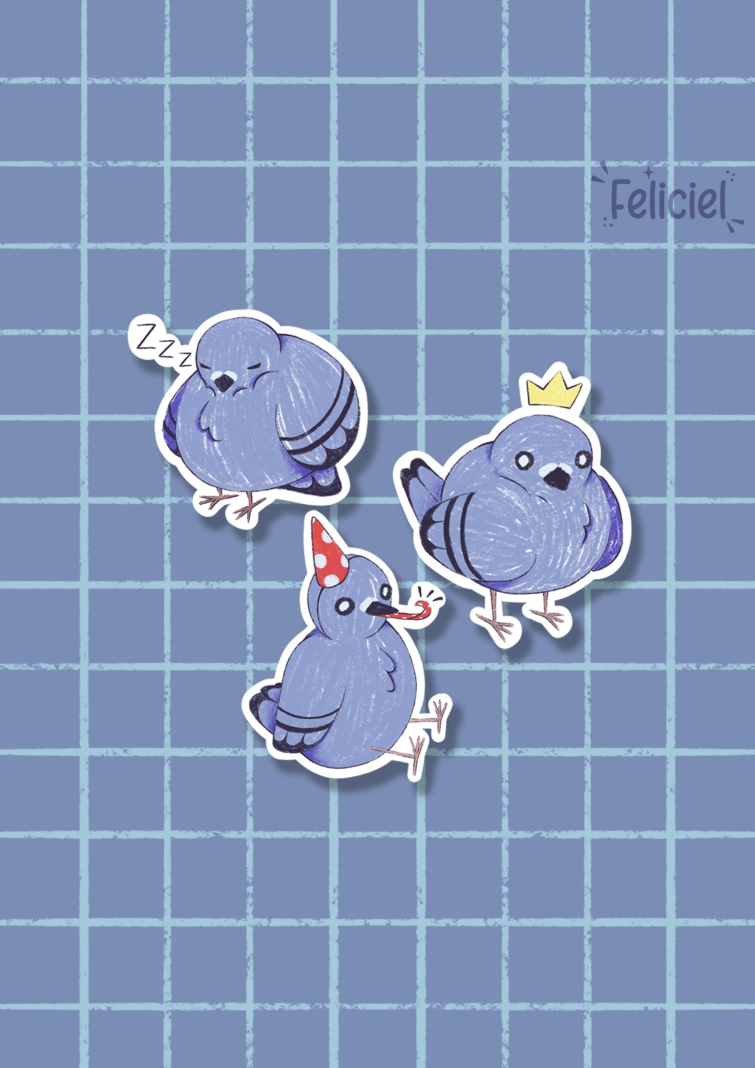 Cute pigeon - Sticker