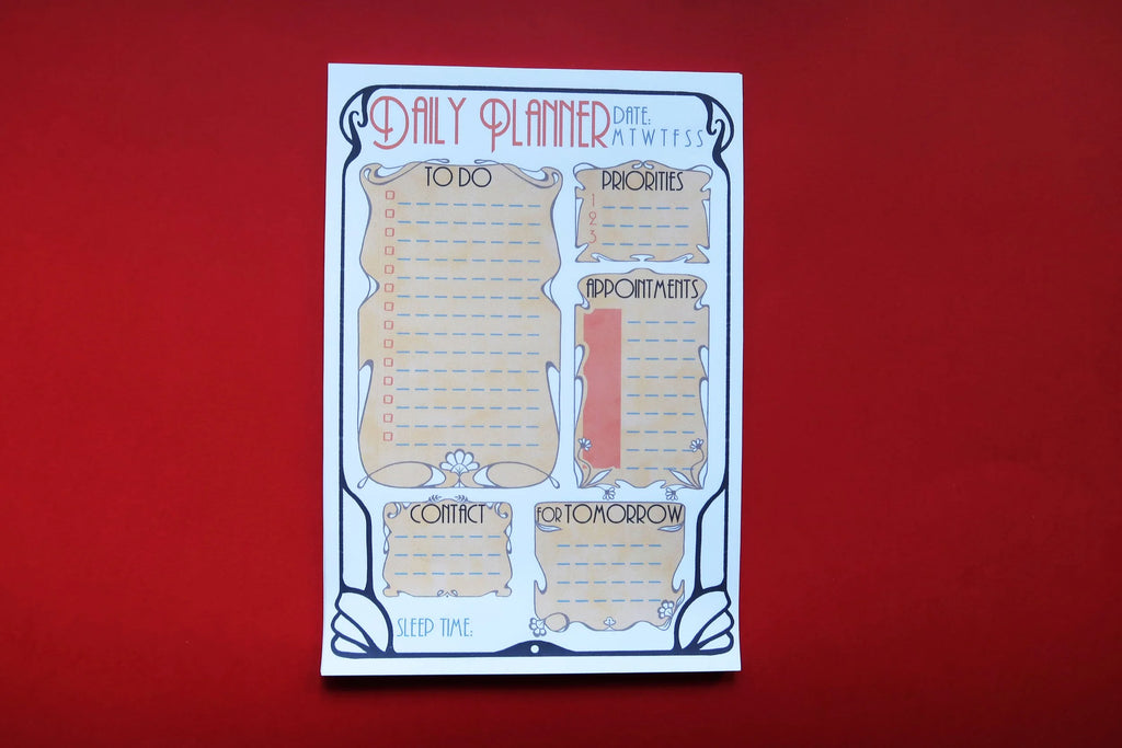 Art Nouveau A5 - Agenda Quotidien